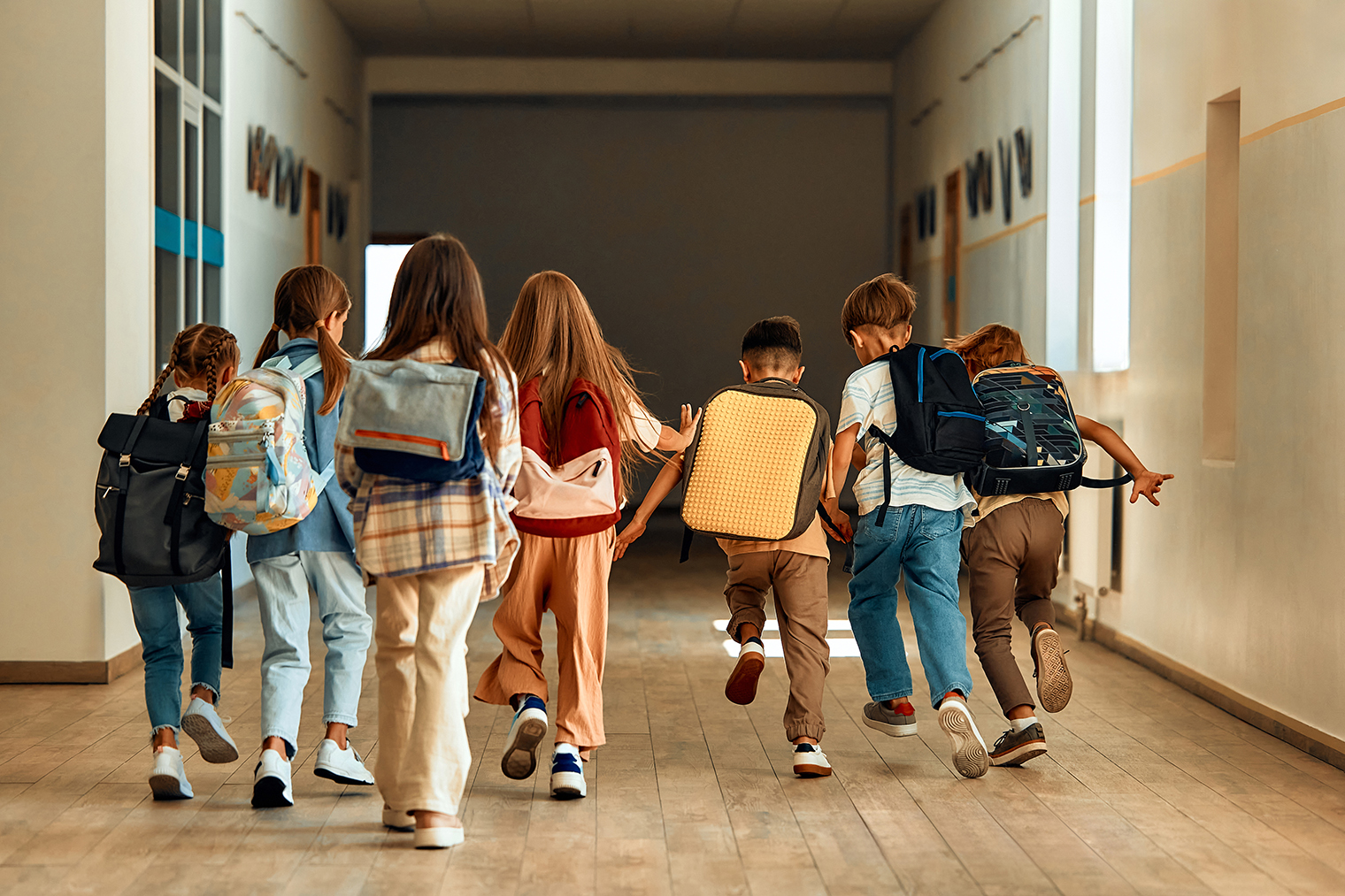 Alunos na escola